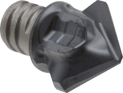 Iscar - MM HDF Grade IC908 Carbide Chamfer Milling Tip Insert - TiAlN Finish, 2 Flutes, 15.7mm Cutting Diam, 14mm Extension - Apex Tool & Supply