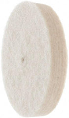 Value Collection - 1-1/2" Diam, 1/4" Shank Diam, Cylinder Shaped Mounted Bob - Medium Density, 1-1/2" Head Length, 2" Shank Length, Wool Felt - Apex Tool & Supply