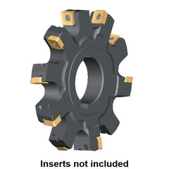 Kennametal - Arbor Hole Connection, 0.6232" Cutting Width, 1.3724" Depth of Cut, 125mm Cutter Diam, 1.5748" Hole Diam, 12 Tooth Indexable Slotting Cutter - KSSS Toolholder, SP.T 10T3.. Insert, Neutral Cutting Direction - Apex Tool & Supply