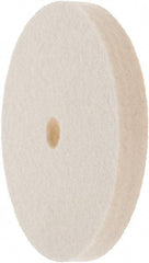 Value Collection - 4" Diam x 1/2" Thick Unmounted Buffing Wheel - 1 Ply, Polishing Wheel, 1/2" Arbor Hole, Soft Density - Apex Tool & Supply