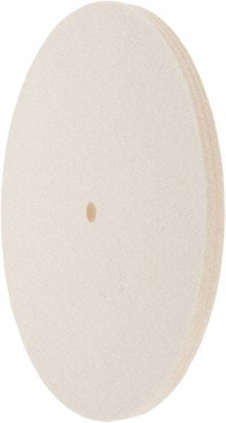 Value Collection - 10" Diam x 1/2" Thick Unmounted Buffing Wheel - 1 Ply, Polishing Wheel, 1/2" Arbor Hole, Soft Density - Apex Tool & Supply