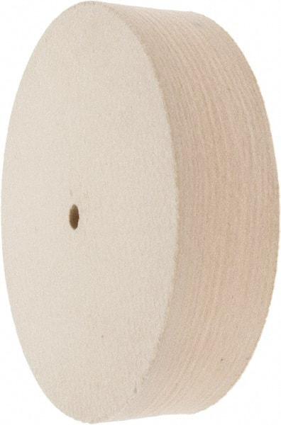 Value Collection - 8" Diam x 2" Thick Unmounted Buffing Wheel - 1 Ply, Polishing Wheel, 1/2" Arbor Hole, Hard Density - Apex Tool & Supply