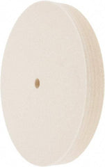 Value Collection - 8" Diam x 1" Thick Unmounted Buffing Wheel - 1 Ply, Polishing Wheel, 1/2" Arbor Hole, Medium Density - Apex Tool & Supply
