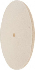 Value Collection - 8" Diam x 1/4" Thick Unmounted Buffing Wheel - 1 Ply, Polishing Wheel, 1/2" Arbor Hole, Hard Density - Apex Tool & Supply