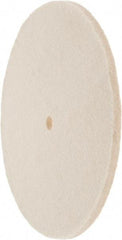 Value Collection - 8" Diam x 1/4" Thick Unmounted Buffing Wheel - 1 Ply, Polishing Wheel, 1/2" Arbor Hole, Soft Density - Apex Tool & Supply