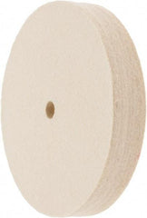 Value Collection - 6" Diam x 1" Thick Unmounted Buffing Wheel - 1 Ply, Polishing Wheel, 1/2" Arbor Hole, Soft Density - Apex Tool & Supply
