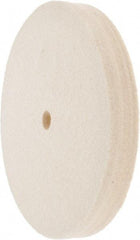 Value Collection - 6" Diam x 3/4" Thick Unmounted Buffing Wheel - 1 Ply, Polishing Wheel, 1/2" Arbor Hole, Medium Density - Apex Tool & Supply