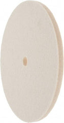 Value Collection - 6" Diam x 1/4" Thick Unmounted Buffing Wheel - 1 Ply, Polishing Wheel, 1/2" Arbor Hole, Hard Density - Apex Tool & Supply