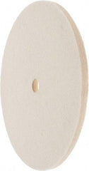 Value Collection - 6" Diam x 1/4" Thick Unmounted Buffing Wheel - 1 Ply, Polishing Wheel, 1/2" Arbor Hole, Medium Density - Apex Tool & Supply