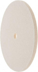 Value Collection - 6" Diam x 1/4" Thick Unmounted Buffing Wheel - 1 Ply, Polishing Wheel, 1/2" Arbor Hole, Soft Density - Apex Tool & Supply