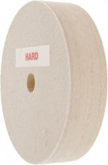 Value Collection - 4" Diam x 1" Thick Unmounted Buffing Wheel - 1 Ply, Polishing Wheel, 1/2" Arbor Hole, Hard Density - Apex Tool & Supply