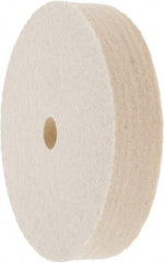 Value Collection - 4" Diam x 3/4" Thick Unmounted Buffing Wheel - 1 Ply, Polishing Wheel, 1/2" Arbor Hole, Medium Density - Apex Tool & Supply