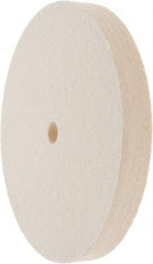 Value Collection - 6" Diam x 3/4" Thick Unmounted Buffing Wheel - 1 Ply, Polishing Wheel, 1/2" Arbor Hole, Soft Density - Apex Tool & Supply