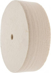 Value Collection - 6" Diam x 2" Thick Unmounted Buffing Wheel - 1 Ply, Polishing Wheel, 1/2" Arbor Hole, Soft Density - Apex Tool & Supply