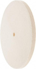 Value Collection - 8" Diam x 1/2" Thick Unmounted Buffing Wheel - 1 Ply, Polishing Wheel, 1/2" Arbor Hole, Medium Density - Apex Tool & Supply