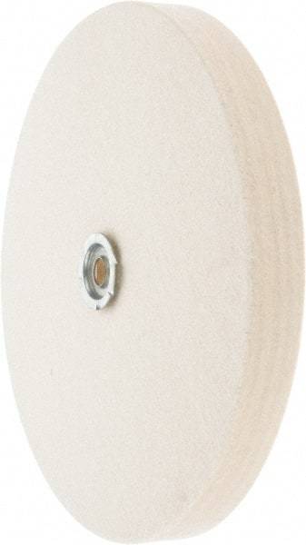 Value Collection - 10" Diam x 1" Thick Unmounted Buffing Wheel - 1 Ply, Polishing Wheel, 1" Arbor Hole, Medium Density - Apex Tool & Supply
