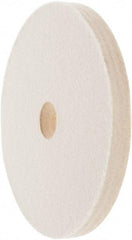 Value Collection - 6" Diam x 1/2" Thick Unmounted Buffing Wheel - 1 Ply, Polishing Wheel, 1" Arbor Hole, Medium Density - Apex Tool & Supply