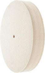 Value Collection - 12" Diam x 2" Thick Unmounted Buffing Wheel - 1 Ply, Polishing Wheel, 1/2" Arbor Hole, Medium Density - Apex Tool & Supply