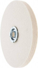 Value Collection - 6" Diam x 1/2" Thick Unmounted Buffing Wheel - 1 Ply, Polishing Wheel, 1" Arbor Hole, Soft Density - Apex Tool & Supply