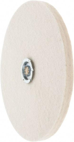Value Collection - 8" Diam x 1/2" Thick Unmounted Buffing Wheel - 1 Ply, Polishing Wheel, 1" Arbor Hole, Soft Density - Apex Tool & Supply