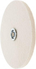 Value Collection - 8" Diam x 1/2" Thick Unmounted Buffing Wheel - 1 Ply, Polishing Wheel, 1" Arbor Hole, Soft Density - Apex Tool & Supply