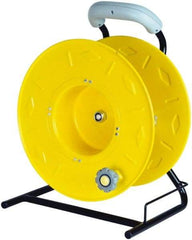 Value Collection - 12 AWG, 100' Cable Length, Cord & Cable Reel without Cable - 0 Outlets, NEMA 5-15R, 15 Amps, SO Cable, Yellow Reel - Apex Tool & Supply