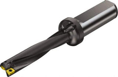 Sandvik Coromant - 7.65" Max Drill Depth, 5xD, 1-1/2" Diam, Indexable Insert Drill - 2 Inserts, 1-1/2" Shank Diam, Straight Shank - Apex Tool & Supply