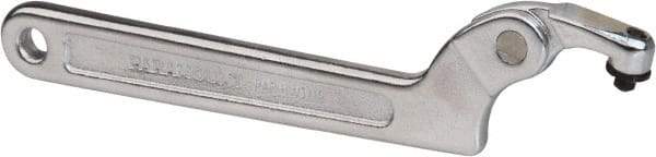 Paramount - 3/4" to 2" Capacity, Adjustable Pin Spanner Wrench - 6-3/8" OAL, 5/32" Hook Pin Height - Apex Tool & Supply