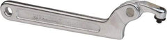 Paramount - 3/4" to 2" Capacity, Adjustable Pin Spanner Wrench - 6-3/8" OAL, 5/32" Hook Pin Height - Apex Tool & Supply