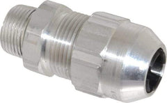 Thomas & Betts - 0.54 to 0.67" Cable Capacity, Class 1, Gas & Vapor Environments, Straight Strain Relief Cord Grip - 3/4 NPT Thread, Aluminum - Apex Tool & Supply