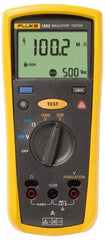 Fluke - Backlight Display, 2,000 Megohm Electrical Insulation Resistance Tester & Megohmmeter - 1,000 VDC Max Test Voltage, Powered by AA Battery - Apex Tool & Supply