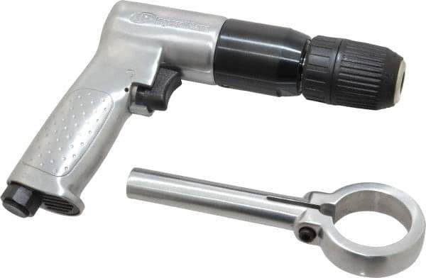 Ingersoll-Rand - 1/2" Reversible Keyless Chuck - Pistol Grip Handle, 500 RPM, 4 CFM, 0.5 hp, 90 psi - Apex Tool & Supply