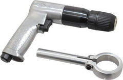 Ingersoll-Rand - 1/2" Reversible Keyless Chuck - Pistol Grip Handle, 500 RPM, 4 CFM, 0.5 hp, 90 psi - Apex Tool & Supply