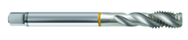 5/16-24 2B 3-Flute Cobalt Yellow Ring Semi-Bottoming 40 degree Spiral Flute Tap-Bright - Apex Tool & Supply