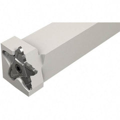 Iscar - External Thread, 0.197" Max Depth of Cut, 2.39mm Min Groove Width, 5-1/2" OAL, Left Hand Indexable Grooving Cutoff Toolholder - 1" Shank Height x 1" Shank Width, C#-ASH../HSK A63WH-ASH.. Insert Style, PCHPLS Toolholder Style, Series PentaCut - Apex Tool & Supply