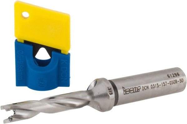 Iscar - 0.315" to 0.331" Diam, 5xD, 1.57" Max Depth, 1/2" Shank Diam, 3.95" OAL, Replaceable-Tip Drill - FCP, ICK, ICK-2M, ICM, ICN, ICP, iCP-2M Insert, 8 Seat Size, 91104836 Toolholder, Series SumoCham - Apex Tool & Supply