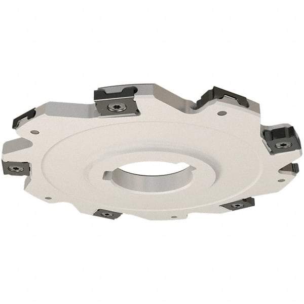 Iscar - Arbor Hole Connection, 0.157" Cutting Width, 48.6mm Depth of Cut, 160mm Cutter Diam, 40mm Hole Diam, 20 Tooth Indexable Slotting Cutter - SDN Toolholder, LNET Insert, Right Hand Cutting Direction - Apex Tool & Supply