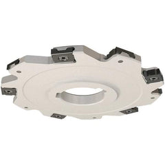 Iscar - Arbor Hole Connection, 0.157" Cutting Width, 48.6mm Depth of Cut, 160mm Cutter Diam, 40mm Hole Diam, 20 Tooth Indexable Slotting Cutter - SDN Toolholder, LNET Insert, Right Hand Cutting Direction - Apex Tool & Supply