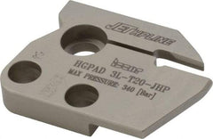 Iscar - Left Hand Cut, 3mm Insert Width, Cutoff & Grooving Support Blade for Indexables - 20mm Max Depth of Cut, 7.2mm Head Projection - Apex Tool & Supply