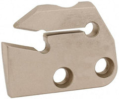 Iscar - Right Hand Cut, 6.4mm Insert Width, Cutoff & Grooving Support Blade for Indexables - 16mm Max Depth of Cut, 7.2mm Head Projection - Apex Tool & Supply