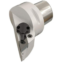 Iscar - Right Hand Cut, Size C6, DN.. Insert Compatiblity, External Modular Turning & Profiling Cutting Unit Head - 45mm Ctr to Cutting Edge, 65mm Head Length, Series Isoturn - Apex Tool & Supply