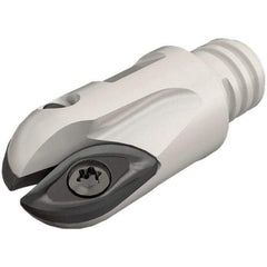 Iscar - 16mm Cut Diam, 12.7mm Max Depth of Cut, 36.8mm OAL, Indexable Ball Nose End Mill - 25mm Head Length, T10 Modular Connection, BCM-MM Toolholder, BCR D160 Insert - Apex Tool & Supply
