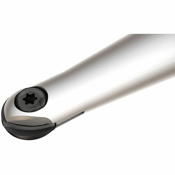 Iscar - 12mm Cut Diam, 20mm Shank Diam, 160mm OAL, Indexable Ball Nose End Mill - 50mm Head Length, Straight Shank, HCM D12 Toolholder, HBF-QF, HBR-QF, HCD-QF, HCR Insert - Apex Tool & Supply