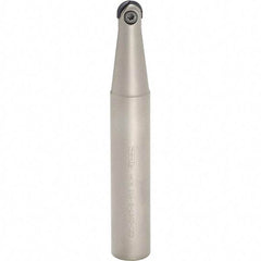Iscar - 3/4" Cut Diam, 1" Shank Diam, 8" OAL, Indexable Ball Nose End Mill - 3-1/2" Head Length, Straight Shank, HCM D.75 Toolholder, HBF-QF, HBR-QF, HCD-QF, HCR Insert - Apex Tool & Supply