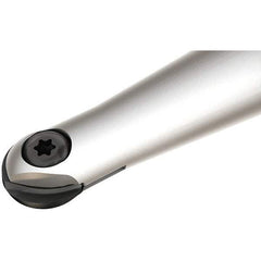 Iscar - 3/8" Cut Diam, 3/8" Shank Diam, 3-1/2" OAL, Indexable Ball Nose End Mill - 1" Head Length, Straight Shank, HCM D.38 Toolholder, HBR-QF, HCR Insert - Apex Tool & Supply