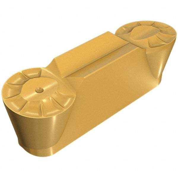 Iscar - 3015HGPL Y Grade IC908, 3mm Cutting Width Carbide Grooving Insert - 1.5mm Max Depth of Cut, Neutral, 1.5mm Corner Radius, TiAlN Finish - Apex Tool & Supply