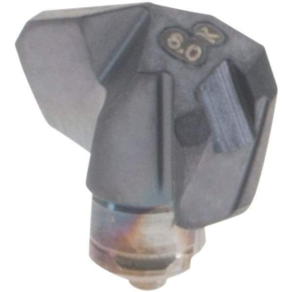 Iscar - Series ICK-2M, 0.236" Diam Grade IC908 140° Replaceable Drill Tip - Carbide, TiAlN Finish, 6 Seat Size, Through Coolant - Apex Tool & Supply