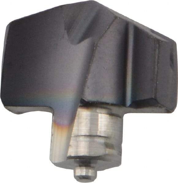 Iscar - Series ICP, 0.268" Diam Grade IC908 140° Replaceable Drill Tip - Carbide, TiAlN Finish, 6.5 Seat Size, Through Coolant - Apex Tool & Supply