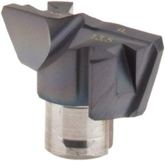 Iscar - Series FCP, 0.531" Diam Grade IC908 Replaceable Drill Tip - Carbide, TiAlN Finish, 13 Seat Size, Through Coolant - Apex Tool & Supply