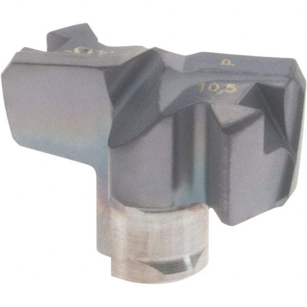 Iscar - Series FCP, 0.413" Diam Grade IC908 Replaceable Drill Tip - Carbide, TiAlN Finish, 10 Seat Size, Through Coolant - Apex Tool & Supply